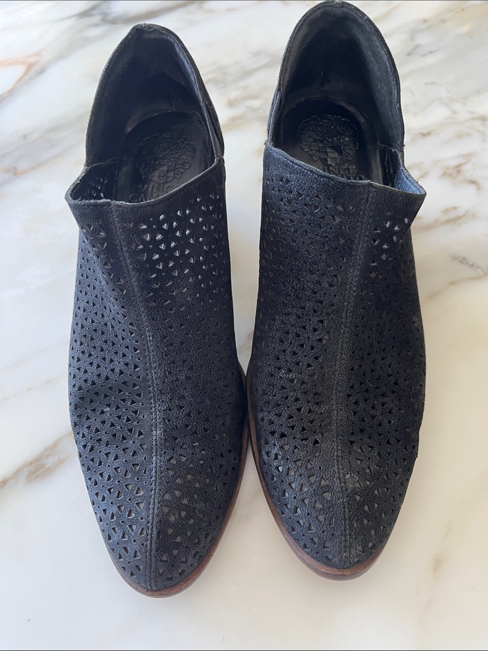 Vince Camuto  leather & suede booties